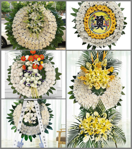 湖北咸宁市崇阳县金塘镇花圈速递